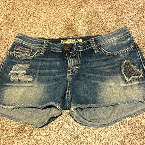 Denim Distressed Women's Shorts
